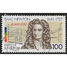 Germany (Reunified) 1993 - SG 2495 - 350th Birth Anniversary of Sir Isaac Newton (scientist) Used Condition