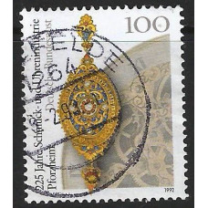 Germany (Reunified) 1992 - SG 2476 - 100pf 1890 Pendant and 1990 Clock  Used Condition