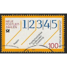 Germany (Reunified) 1993 - SG 2505 - Introduction of Five-digit Postcode System.  Used Condition