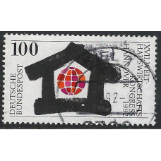 Germany (Reunified) 1992 - SG 2458 - 100pf Stylised House and Globe  Used Condition